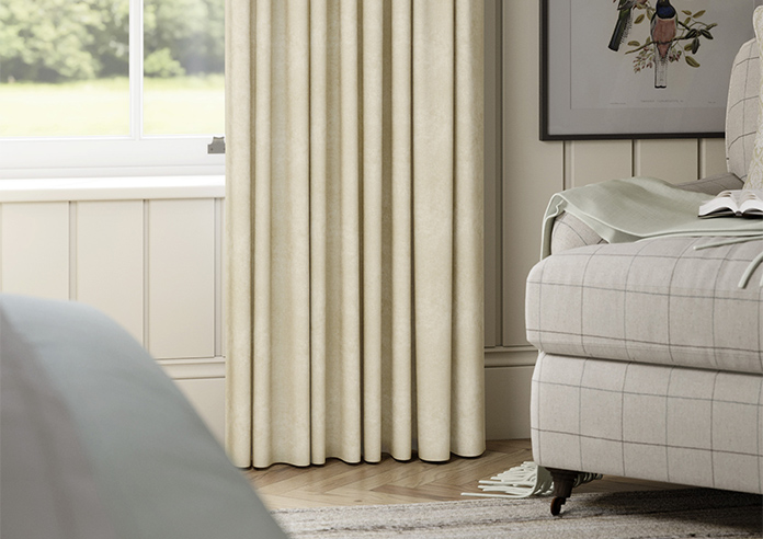 Florence Faux Suede, Stone - Made to Measure Curtains - Image 5